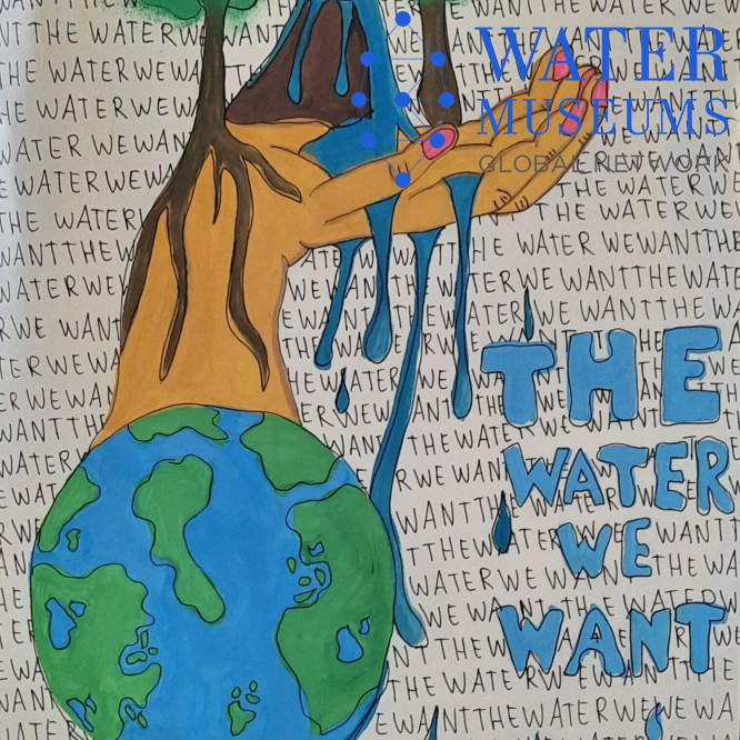 Drawing save water on the earth || step by step || oil pastel - YouTube