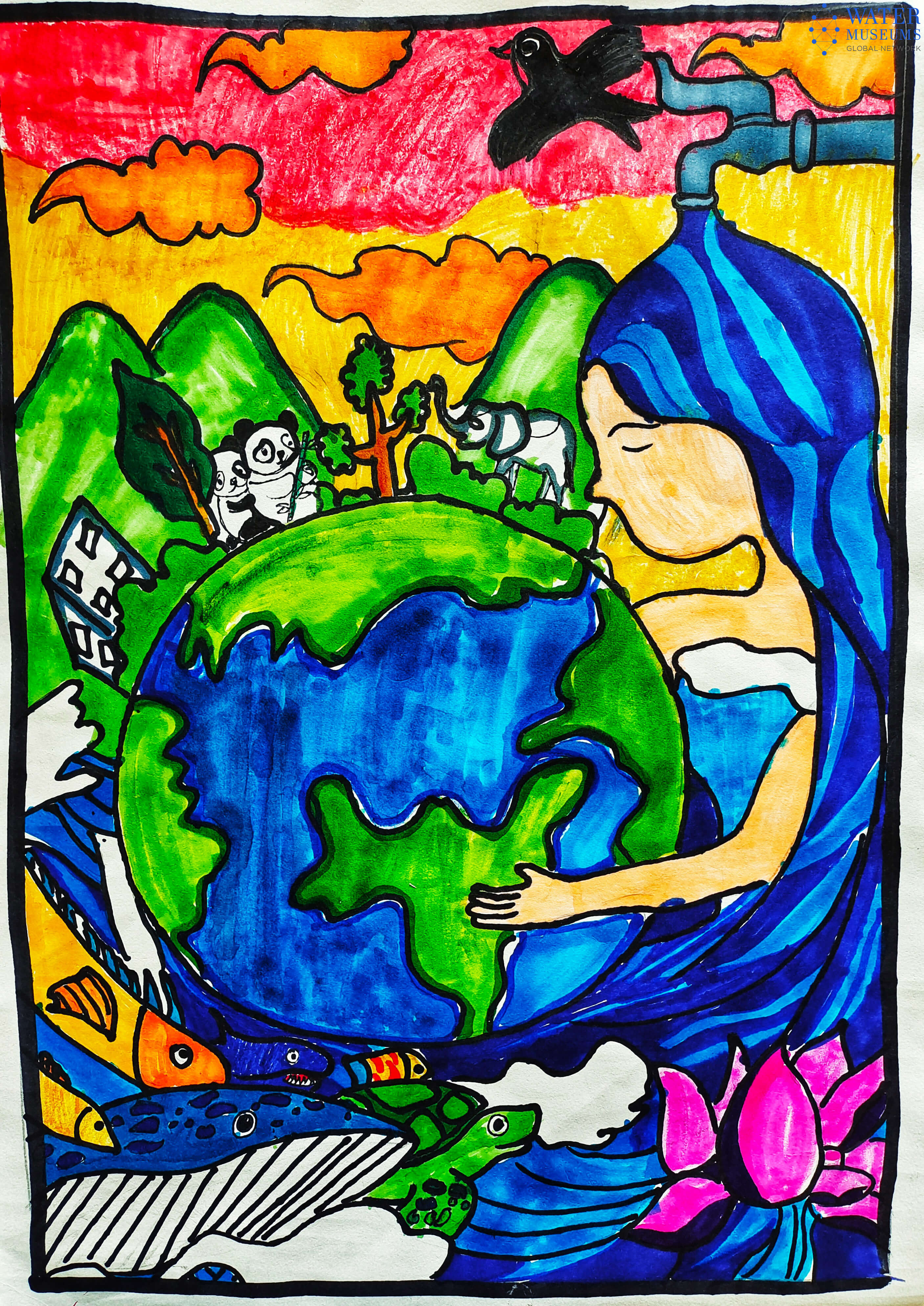 Earth Day Special: Drawing by Devam Kumar, Apeejay School, Tanda Road,  Jalandhar – Apeejay Newsroom