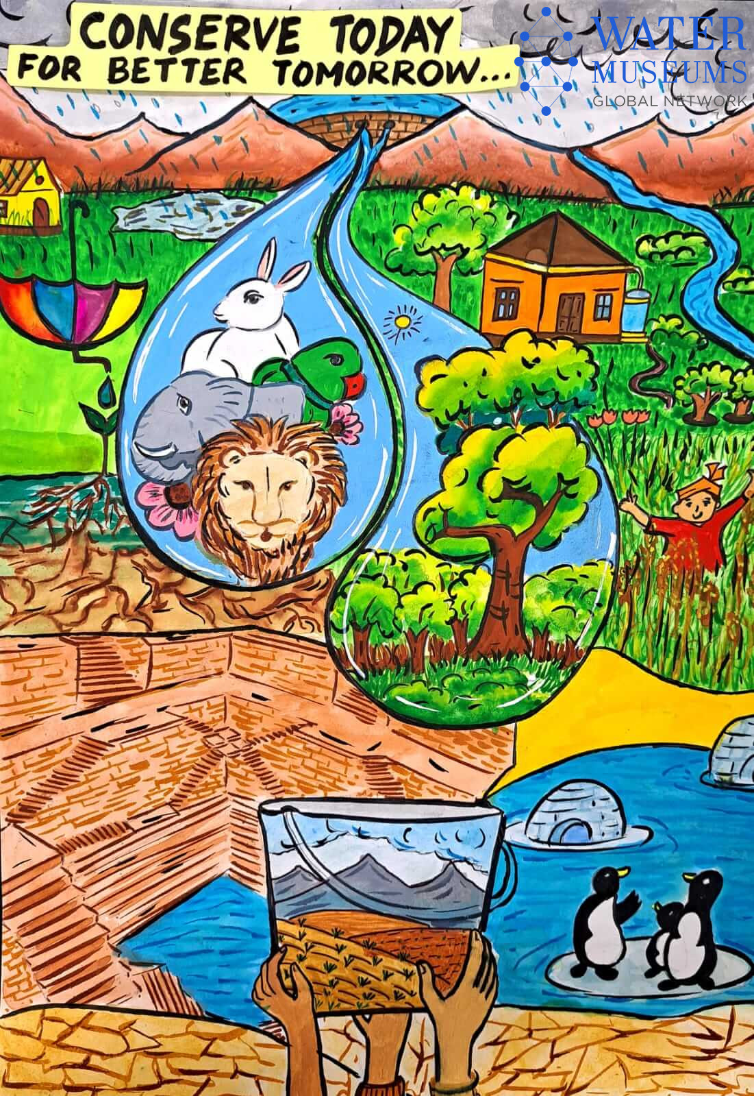 Water Conservation Drawing | The EcoBuzz