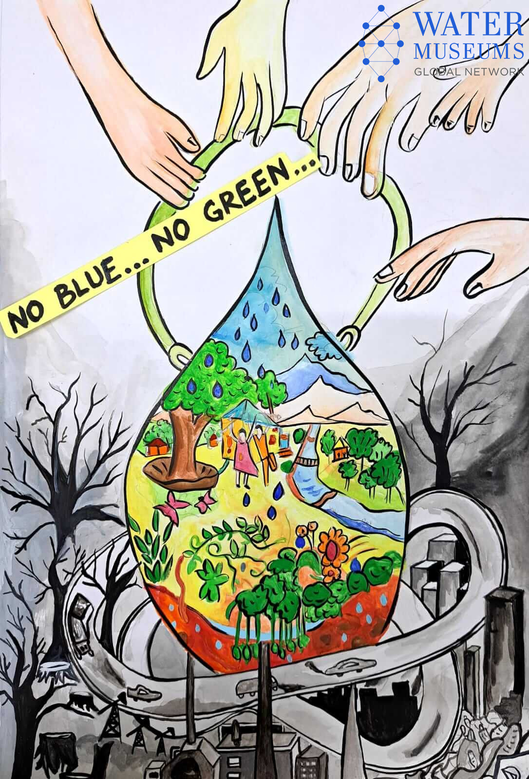 Save water..-- chart work | Save water drawing, Water drawing, Save water  poster